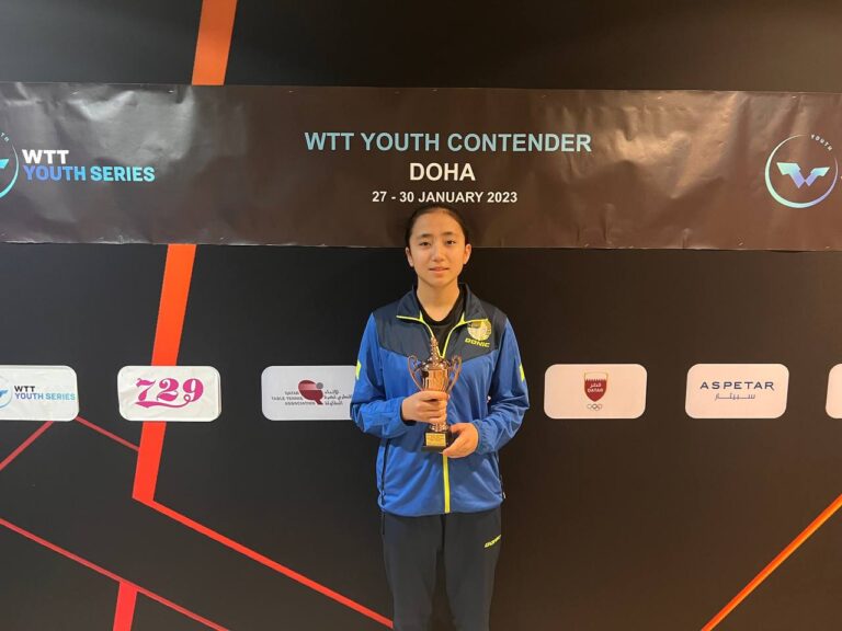 Аружан Камалова в категории Ю-13 завоевала бронзовую медаль на турнире в Дохе. Поздравляем