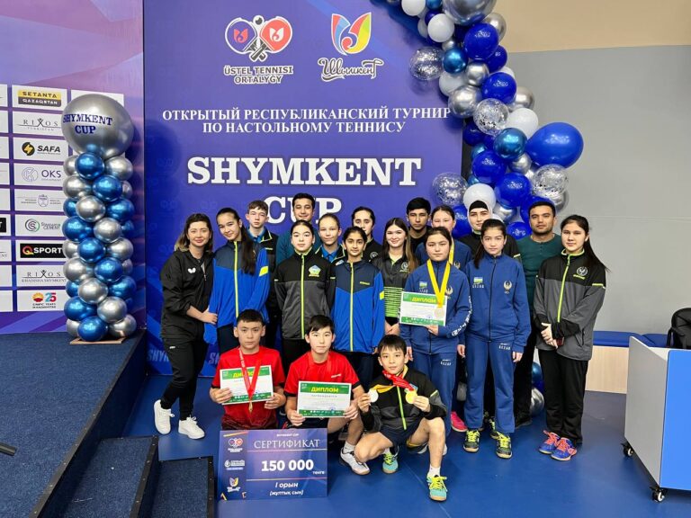 Завершился Открытый республиканский турнир по настольному теннису «Shymkent Cup»